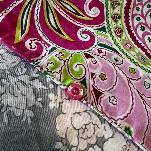 VERA BRADLEY Pinwheel Pink 2008 Pajama Bottoms Green Lightweight Floral Y2K - Picture 9 of 14